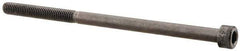 Made in USA - #10-32 UNF Hex Socket Drive, Socket Cap Screw - Alloy Steel, Black Oxide Finish, Partially Threaded, 3-1/2" Length Under Head - Exact Tool & Supply