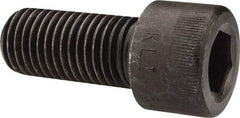 Made in USA - 1-8 UNC Hex Socket Drive, Socket Cap Screw - Alloy Steel, Black Oxide Finish, Fully Threaded, 2-1/4" Length Under Head - Exact Tool & Supply