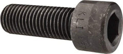 Made in USA - 1-8 UNC Hex Socket Drive, Socket Cap Screw - Alloy Steel, Black Oxide Finish, Fully Threaded, 2-3/4" Length Under Head - Exact Tool & Supply