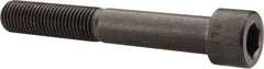 Made in USA - 1-8 UNC Hex Socket Drive, Socket Cap Screw - Alloy Steel, Black Oxide Finish, Partially Threaded, 7" Length Under Head - Exact Tool & Supply