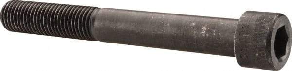 Made in USA - 1-8 UNC Hex Socket Drive, Socket Cap Screw - Alloy Steel, Black Oxide Finish, Partially Threaded, 8" Length Under Head - Exact Tool & Supply
