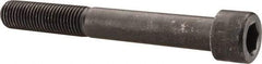 Made in USA - 1-8 UNC Hex Socket Drive, Socket Cap Screw - Alloy Steel, Black Oxide Finish, Partially Threaded, 8" Length Under Head - Exact Tool & Supply
