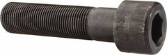 Made in USA - 1-14 UNF Hex Socket Drive, Socket Cap Screw - Alloy Steel, Black Oxide Finish, Partially Threaded, 4" Length Under Head - Exact Tool & Supply