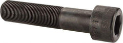 Made in USA - 1-14 UNF Hex Socket Drive, Socket Cap Screw - Alloy Steel, Black Oxide Finish, Partially Threaded, 4-1/2" Length Under Head - Exact Tool & Supply