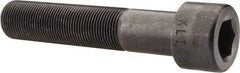 Made in USA - 1-14 UNF Hex Socket Drive, Socket Cap Screw - Alloy Steel, Black Oxide Finish, Partially Threaded, 5" Length Under Head - Exact Tool & Supply