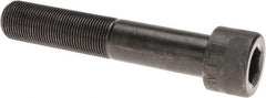 Made in USA - 1-14 UNF Hex Socket Drive, Socket Cap Screw - Alloy Steel, Black Oxide Finish, Partially Threaded, 5-1/2" Length Under Head - Exact Tool & Supply