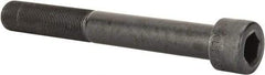 Made in USA - 1-14 UNF Hex Socket Drive, Socket Cap Screw - Alloy Steel, Black Oxide Finish, Partially Threaded, 8" Length Under Head - Exact Tool & Supply
