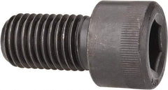 Made in USA - 1-1/8 - 7 UNC Hex Socket Drive, Socket Cap Screw - Alloy Steel, Black Oxide Finish, Partially Threaded, 2" Length Under Head - Exact Tool & Supply
