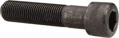 Made in USA - 1-1/8 - 7 UNC Hex Socket Drive, Socket Cap Screw - Alloy Steel, Black Oxide Finish, Partially Threaded, 4-1/2" Length Under Head - Exact Tool & Supply