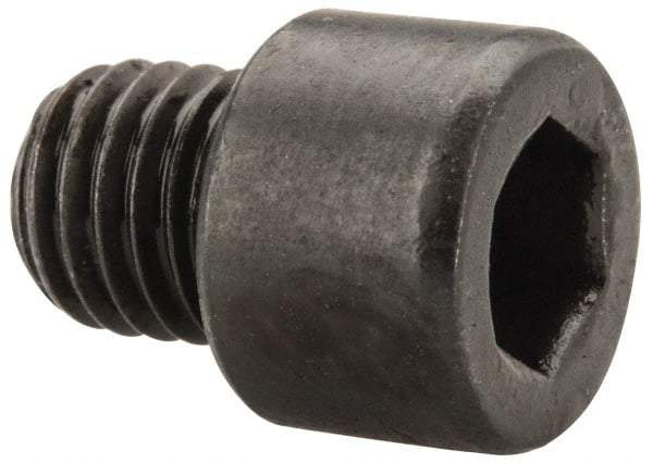 Made in USA - 1/4-28 UNF Hex Socket Drive, Socket Cap Screw - Alloy Steel, Black Oxide Finish, Fully Threaded, 1/4" Length Under Head - Exact Tool & Supply