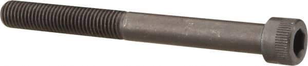 Made in USA - 1/4-28 UNF Hex Socket Drive, Socket Cap Screw - Alloy Steel, Black Oxide Finish, Partially Threaded, 2-1/2" Length Under Head - Exact Tool & Supply