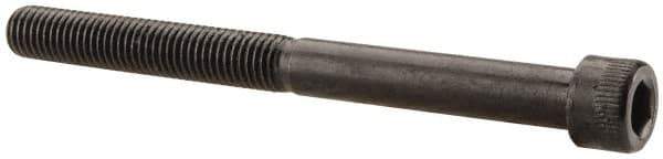 Made in USA - 1/4-28 UNF Hex Socket Drive, Socket Cap Screw - Alloy Steel, Black Oxide Finish, Partially Threaded, 2-3/4" Length Under Head - Exact Tool & Supply