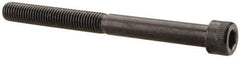 Made in USA - 1/4-28 UNF Hex Socket Drive, Socket Cap Screw - Alloy Steel, Black Oxide Finish, Partially Threaded, 2-3/4" Length Under Head - Exact Tool & Supply