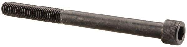 Made in USA - 1/4-28 UNF Hex Socket Drive, Socket Cap Screw - Alloy Steel, Black Oxide Finish, Partially Threaded, 3" Length Under Head - Exact Tool & Supply