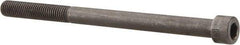 Made in USA - 1/4-28 UNF Hex Socket Drive, Socket Cap Screw - Alloy Steel, Black Oxide Finish, Partially Threaded, 3-1/2" Length Under Head - Exact Tool & Supply