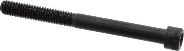 Made in USA - 5/16-18 UNC Hex Socket Drive, Socket Cap Screw - Alloy Steel, Black Oxide Finish, Partially Threaded, 3-1/2" Length Under Head - Exact Tool & Supply