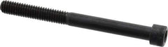Made in USA - 5/16-18 UNC Hex Socket Drive, Socket Cap Screw - Alloy Steel, Black Oxide Finish, Partially Threaded, 3-1/2" Length Under Head - Exact Tool & Supply