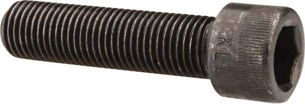 Made in USA - 7/16-20 UNF Hex Socket Drive, Socket Cap Screw - Alloy Steel, Black Oxide Finish, Fully Threaded, 1-3/4" Length Under Head - Exact Tool & Supply