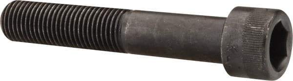 Made in USA - 7/16-20 UNF Hex Socket Drive, Socket Cap Screw - Alloy Steel, Black Oxide Finish, Partially Threaded, 2-1/2" Length Under Head - Exact Tool & Supply