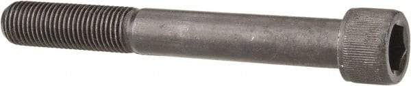 Made in USA - 7/16-20 UNF Hex Socket Drive, Socket Cap Screw - Alloy Steel, Black Oxide Finish, Partially Threaded, 3-1/2" Length Under Head - Exact Tool & Supply