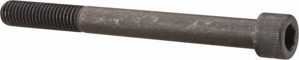 Made in USA - 1/2-13 UNC Hex Socket Drive, Socket Cap Screw - Alloy Steel, Black Oxide Finish, Partially Threaded, 5-1/4" Length Under Head - Exact Tool & Supply