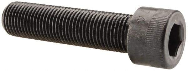 Made in USA - 1/2-20 UNF Hex Socket Drive, Socket Cap Screw - Alloy Steel, Black Oxide Finish, Fully Threaded, 2" Length Under Head - Exact Tool & Supply