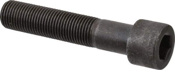 Made in USA - 1/2-20 UNF Hex Socket Drive, Socket Cap Screw - Alloy Steel, Black Oxide Finish, Partially Threaded, 2-1/2" Length Under Head - Exact Tool & Supply