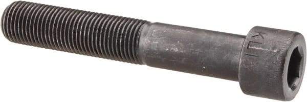 Made in USA - 1/2-20 UNF Hex Socket Drive, Socket Cap Screw - Alloy Steel, Black Oxide Finish, Partially Threaded, 3" Length Under Head - Exact Tool & Supply