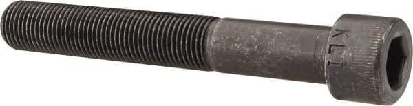 Made in USA - 1/2-20 UNF Hex Socket Drive, Socket Cap Screw - Alloy Steel, Black Oxide Finish, Partially Threaded, 3-1/2" Length Under Head - Exact Tool & Supply