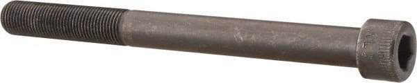 Made in USA - 1/2-20 UNF Hex Socket Drive, Socket Cap Screw - Alloy Steel, Black Oxide Finish, Partially Threaded, 5-1/2" Length Under Head - Exact Tool & Supply