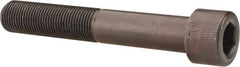 Made in USA - 5/8-18 UNF Hex Socket Drive, Socket Cap Screw - Alloy Steel, Black Oxide Finish, Partially Threaded, 4" Length Under Head - Exact Tool & Supply