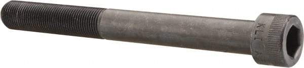 Made in USA - 5/8-18 UNF Hex Socket Drive, Socket Cap Screw - Alloy Steel, Black Oxide Finish, Partially Threaded, 6" Length Under Head - Exact Tool & Supply