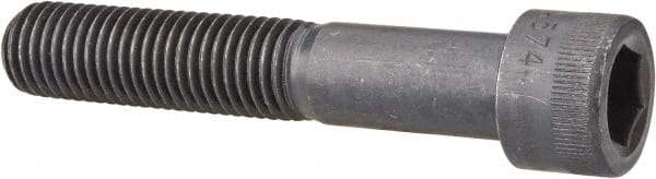 Made in USA - 3/4-10 UNC Hex Socket Drive, Socket Cap Screw - Alloy Steel, Black Oxide Finish, Partially Threaded, 4-1/4" Length Under Head - Exact Tool & Supply