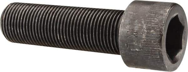 Made in USA - 3/4-16 UNF Hex Socket Drive, Socket Cap Screw - Alloy Steel, Black Oxide Finish, Fully Threaded, 2-1/2" Length Under Head - Exact Tool & Supply