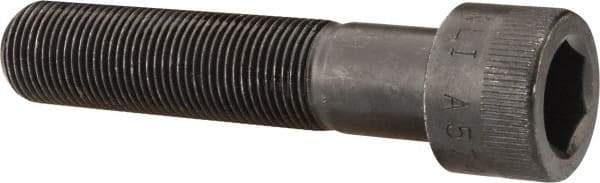 Made in USA - 3/4-16 UNF Hex Socket Drive, Socket Cap Screw - Alloy Steel, Black Oxide Finish, Partially Threaded, 3-1/2" Length Under Head - Exact Tool & Supply