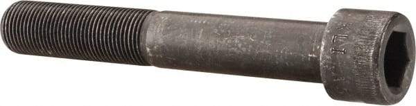 Made in USA - 3/4-16 UNF Hex Socket Drive, Socket Cap Screw - Alloy Steel, Black Oxide Finish, Partially Threaded, 5" Length Under Head - Exact Tool & Supply