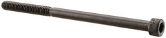 Made in USA - #8-32 UNC Hex Socket Drive, Socket Cap Screw - Alloy Steel, Black Oxide Finish, Partially Threaded, 2-3/4" Length Under Head - Exact Tool & Supply