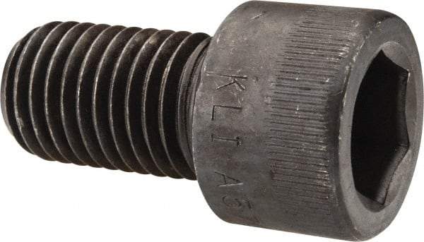 Made in USA - 7/8-9 UNC Hex Socket Drive, Socket Cap Screw - Alloy Steel, Black Oxide Finish, Fully Threaded, 1-1/2" Length Under Head - Exact Tool & Supply