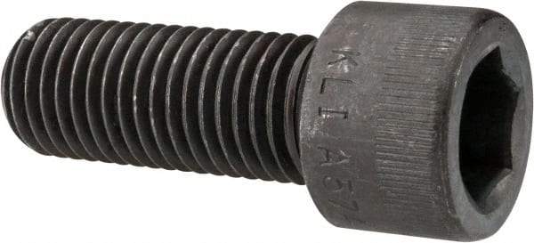 Made in USA - 7/8-9 UNC Hex Socket Drive, Socket Cap Screw - Alloy Steel, Black Oxide Finish, Fully Threaded, 2-1/4" Length Under Head - Exact Tool & Supply