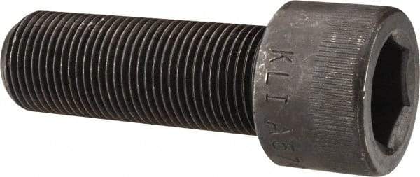 Made in USA - 7/8-14 UNF Hex Socket Drive, Socket Cap Screw - Alloy Steel, Black Oxide Finish, Fully Threaded, 2-1/2" Length Under Head - Exact Tool & Supply