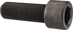 Made in USA - 7/8-14 UNF Hex Socket Drive, Socket Cap Screw - Alloy Steel, Black Oxide Finish, Fully Threaded, 2-1/2" Length Under Head - Exact Tool & Supply