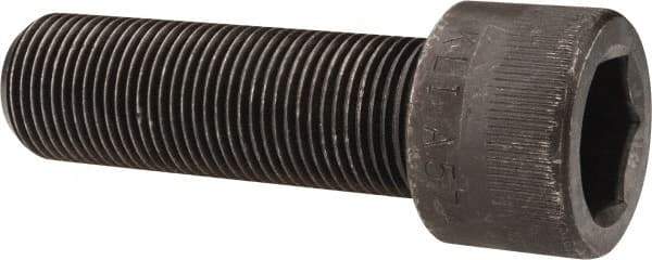 Made in USA - 7/8-14 UNF Hex Socket Drive, Socket Cap Screw - Alloy Steel, Black Oxide Finish, Fully Threaded, 2-3/4" Length Under Head - Exact Tool & Supply