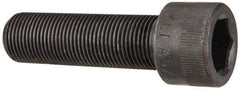 Made in USA - 7/8-14 UNF Hex Socket Drive, Socket Cap Screw - Alloy Steel, Black Oxide Finish, Fully Threaded, 3" Length Under Head - Exact Tool & Supply