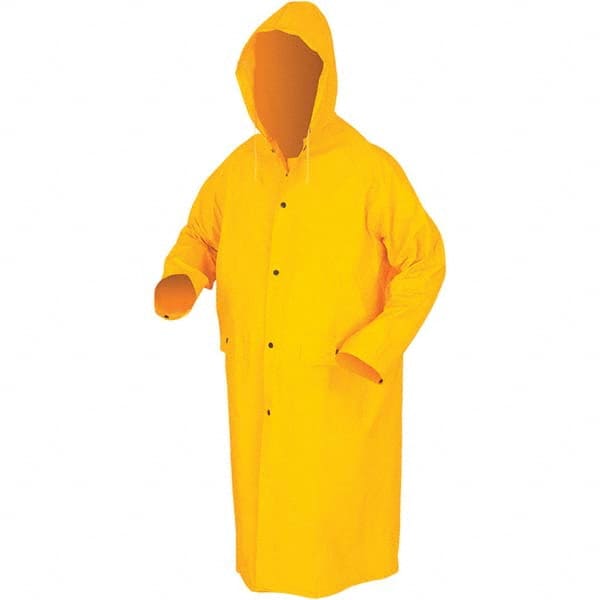 MCR Safety - Size 3XL Yellow Rain Coat - Exact Tool & Supply