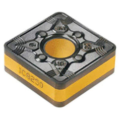 Iscar - SNMG544 NR Grade IC8250 Carbide Turning Insert - TiCN/Al2O3/TiN Finish, 90° Square, 5/8" Inscr Circle, 1/4" Thick, 1/16" Corner Radius - Exact Tool & Supply