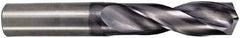 M.A. Ford - 10.5mm 142° Spiral Flute Solid Carbide Screw Machine Drill Bit - ALtima Finish, Right Hand Cut, 51mm Flute Length, 101mm OAL, Straight Shank - Exact Tool & Supply
