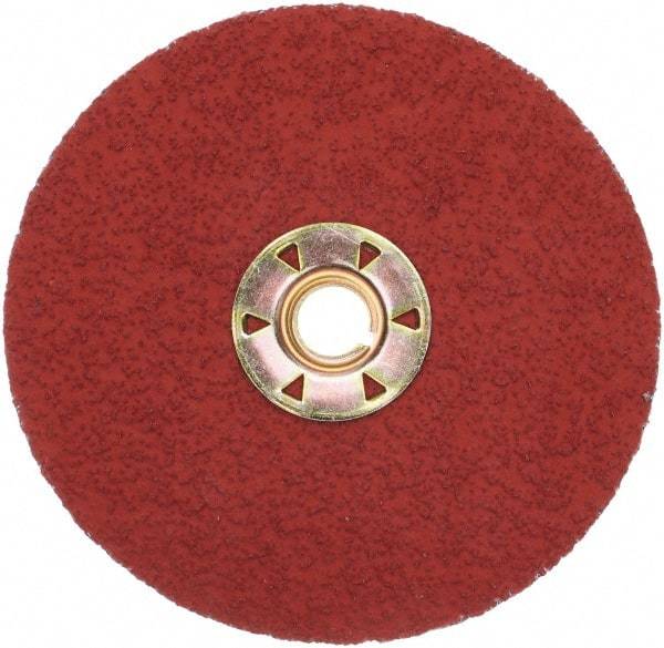 3M - 5" Diam 36 Grit Fiber Disc - Very Coarse Grade, Ceramic, 12,000 Max RPM, Series 987C - Exact Tool & Supply
