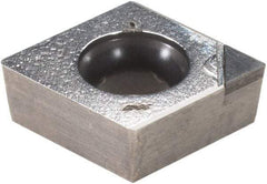 Iscar - CCMT3-1 Grade IB55 CBN Turning Insert - 80° Diamond, 3/8" Inscr Circle, 5/32" Thick, 1/64" Corner Radius - Exact Tool & Supply
