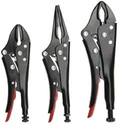 Proto - 3 Piece Locking Plier Set - Comes in Pouch - Exact Tool & Supply