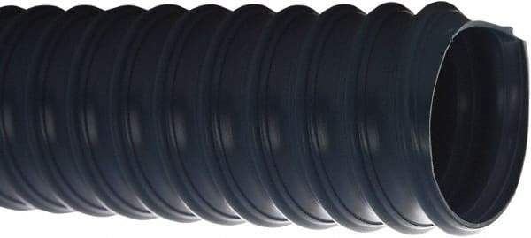 Flexaust - 8" ID, 3 Hg Vac Rating, 11 psi, PVC Vacuum & Duct Hose - 25' Long, Blue, 7.7" Bend Radius, 20 to 160°F - Exact Tool & Supply